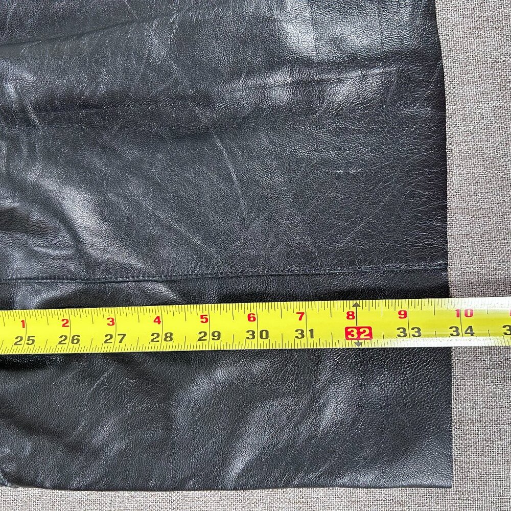 Susana Monaco 100% Lambs Leather Pencil Dress Women's 4 Black Party NWT - Picture 15 of 15